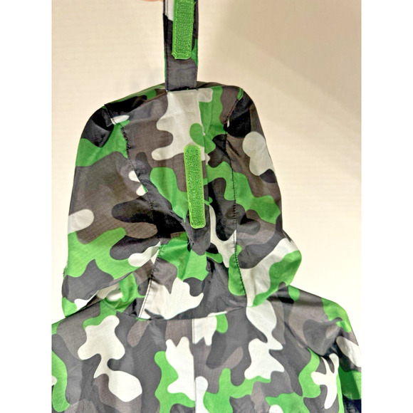 Lands End Boys Camouflage Zip Up Windbreaker Sz8 - Picture 6 of 6